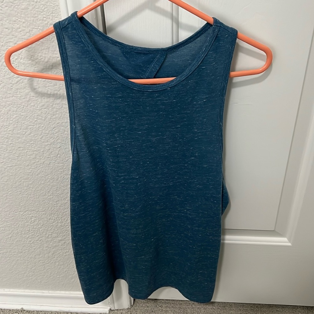 Blue Open back Tanktop